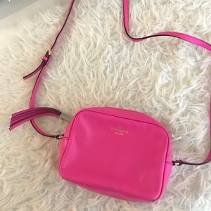 Hot pink Kate Spade camera bag